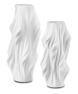 Yin Large White Vase