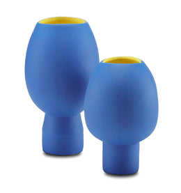 Yuzhi Blue Vase, Set of 2