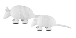 Raya White Armadillo, Set of 2