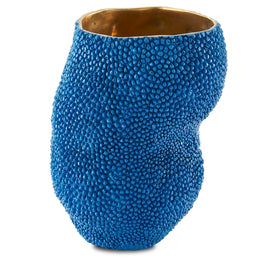Jackfruit Small Cobalt Blue Vase