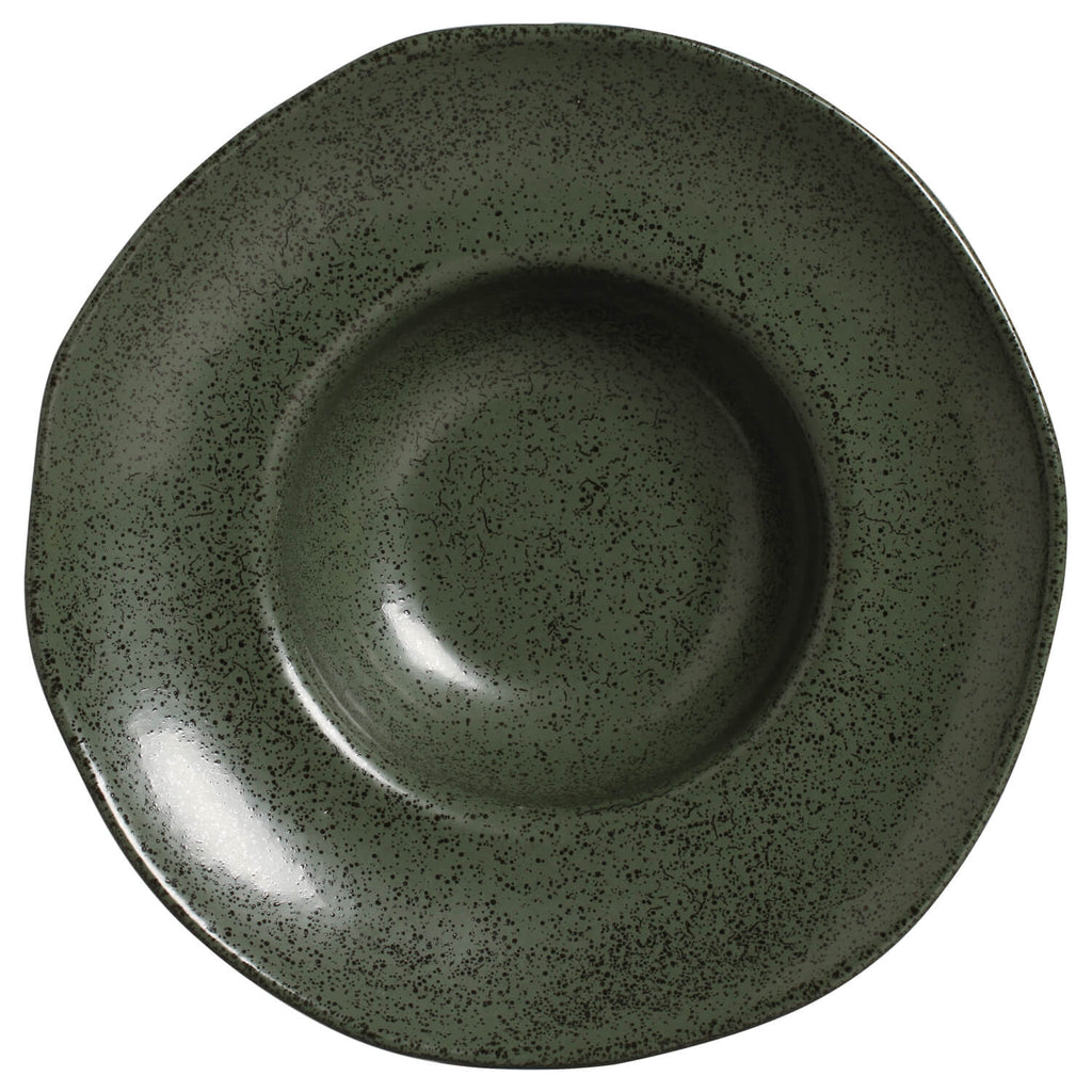 Greenery Deep Rim Plates, Set of 4