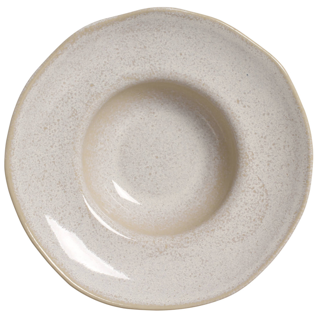 Latte Deep Rim Plates, Set of 4