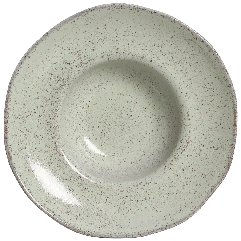 Pistache Deep Rim Plates, Set of 4