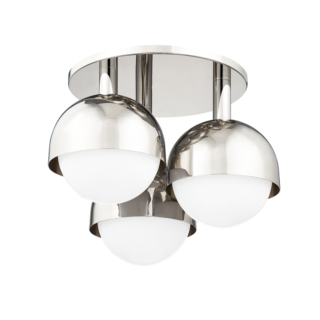 Foster Semi Flush - Polished Nickel