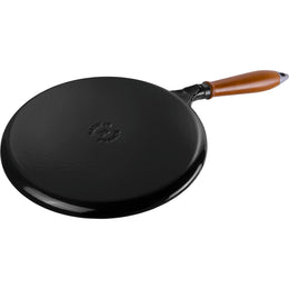 11" Crepe Pan With Spreader & Spatula - Black