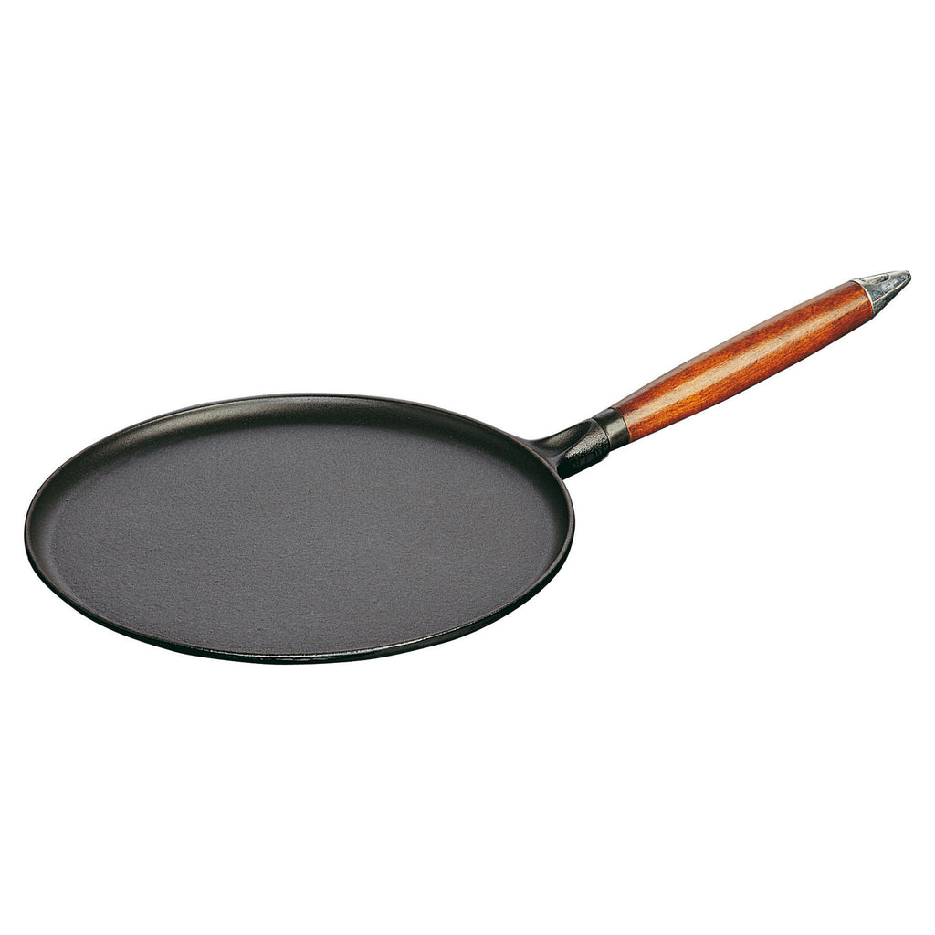 11" Crepe Pan With Spreader & Spatula - Black