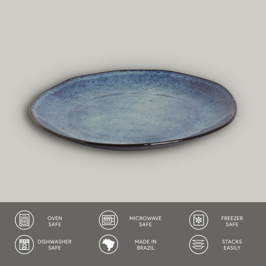 Denim Dinner Plates, Set of 6 (Denim)