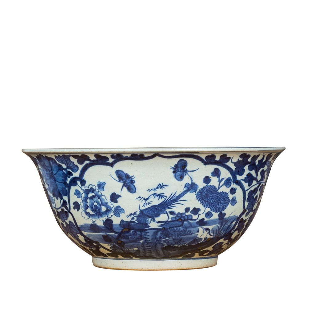 Dynasty Bowl Bird Floral Medallion Motif