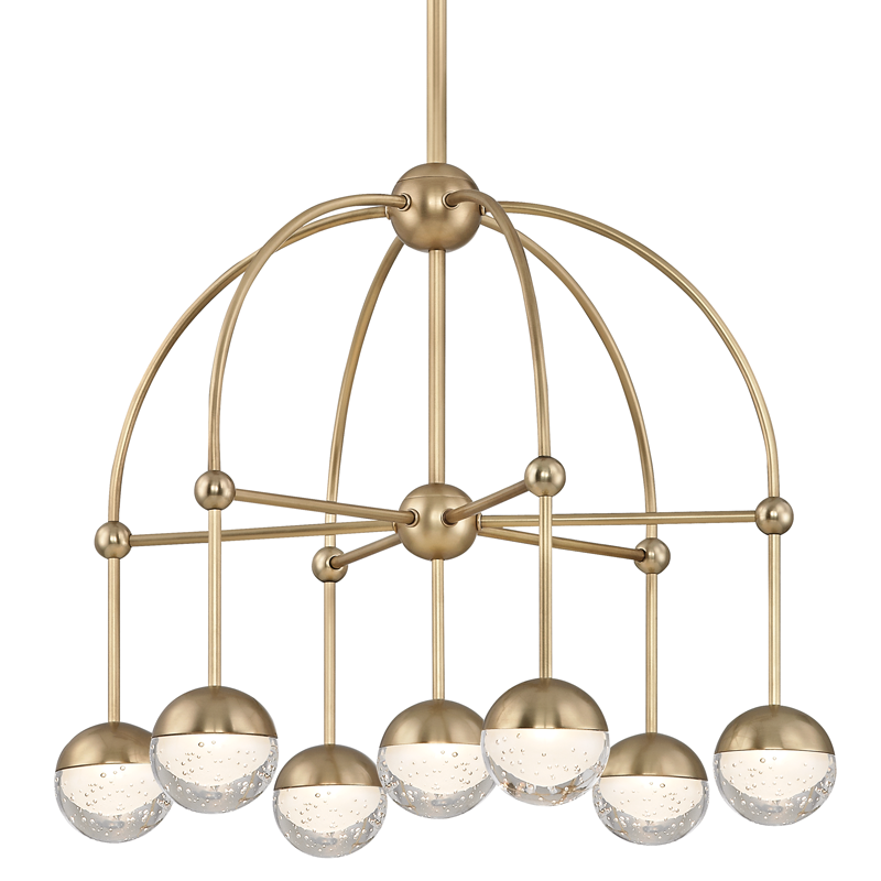 Boca Chandelier 20" - Aged Brass