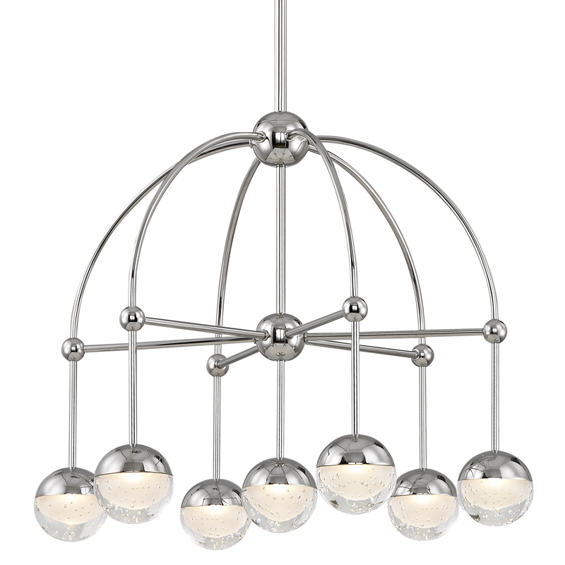 Boca Chandelier 20" - Polished Nickel