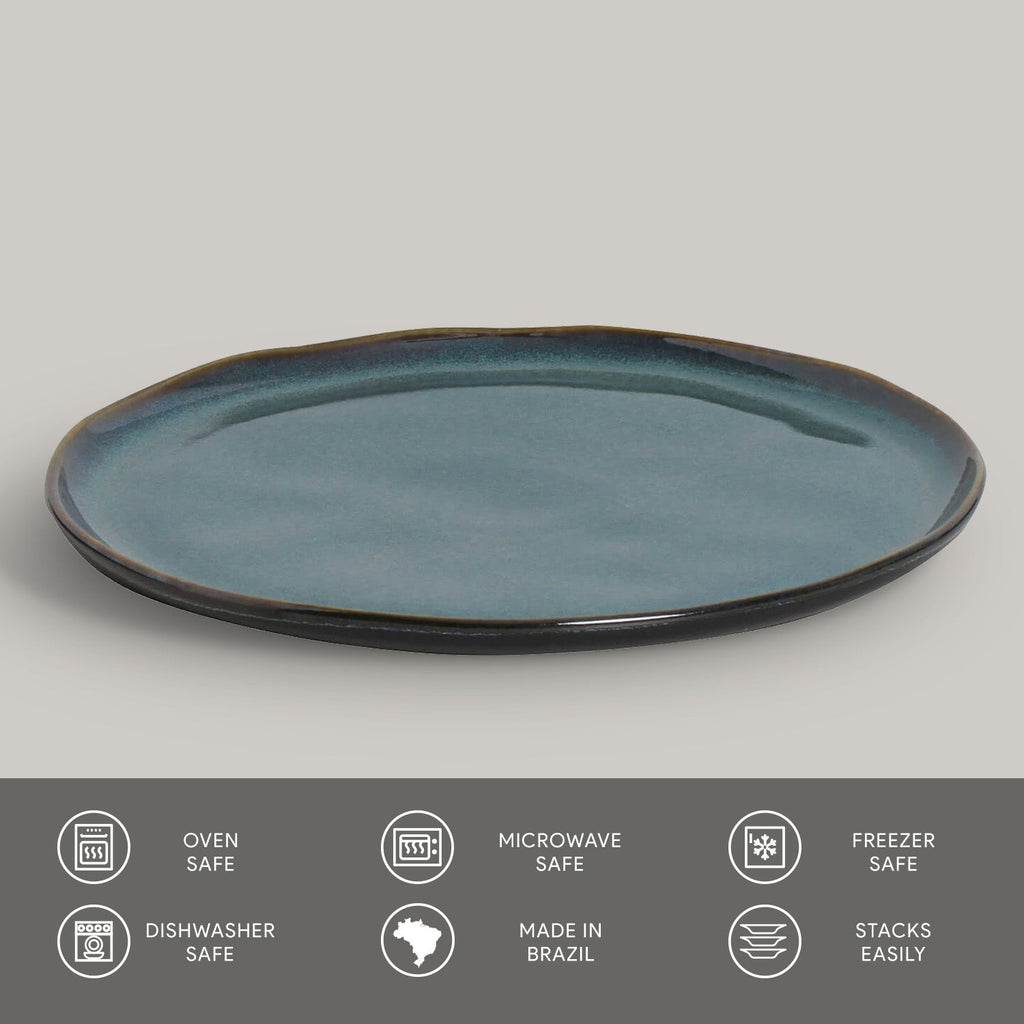 Oceano Buffer Dinner Plates, Set of 6