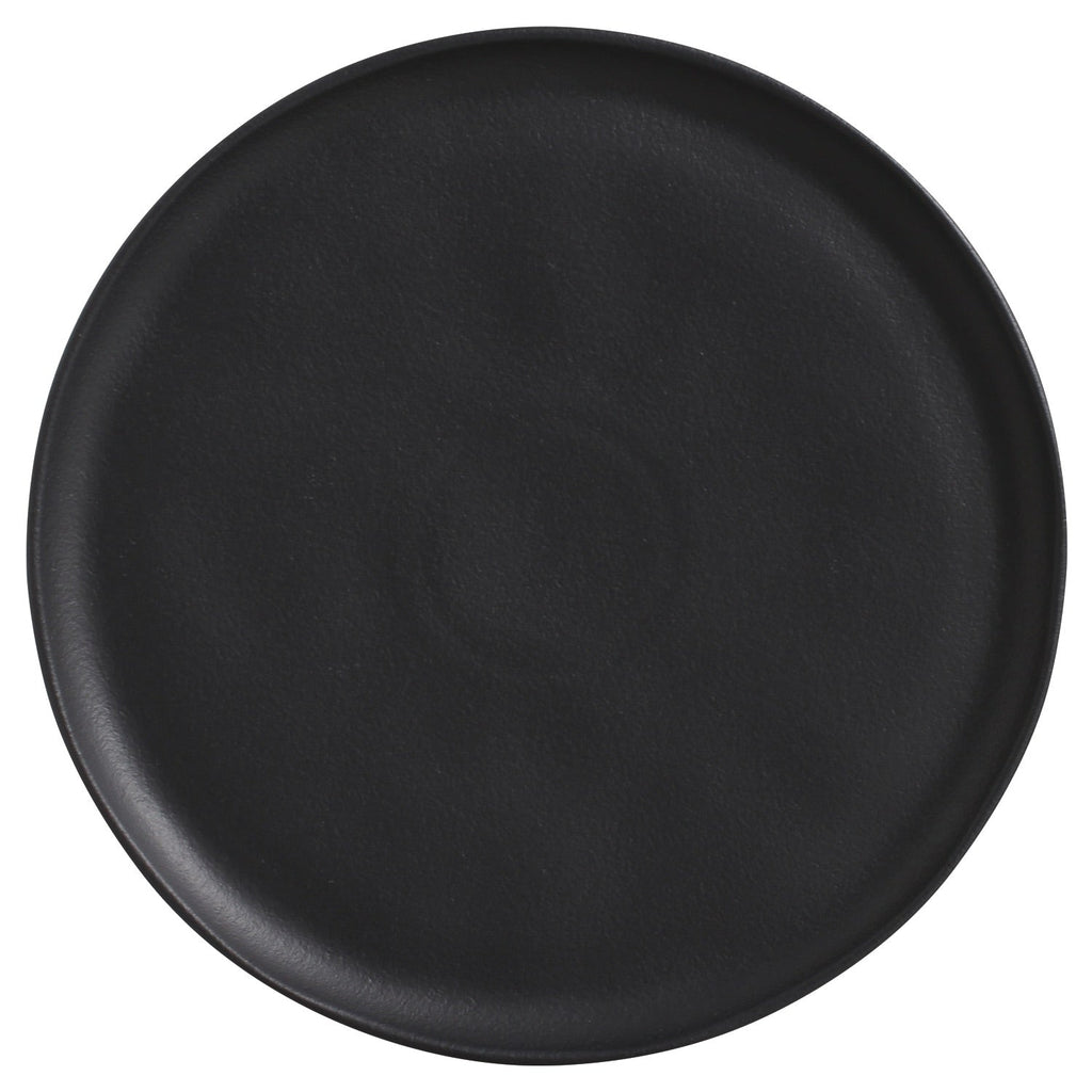 Matte Black Buffer Dinner Plates, Set of 6