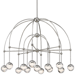 Boca Chandelier 30" - Polished Nickel