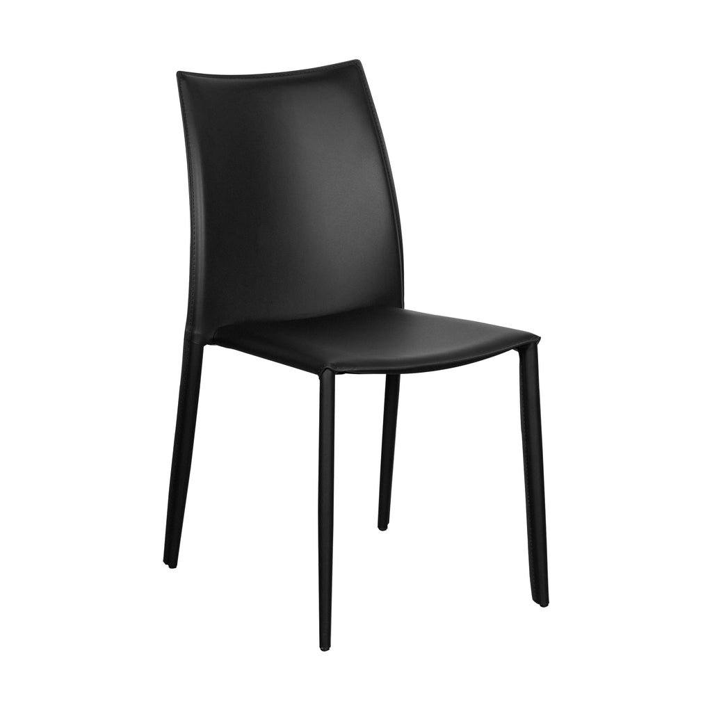 Dalia Pro Stacking Side Chair - Black,Set of 4