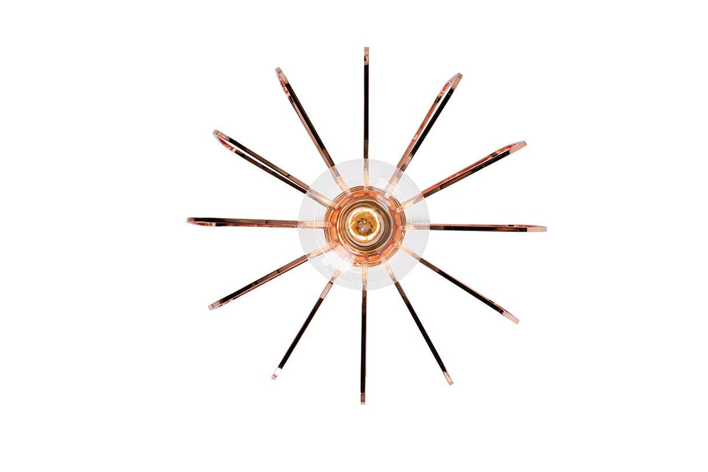 Daisy Pendant - Polished Copper