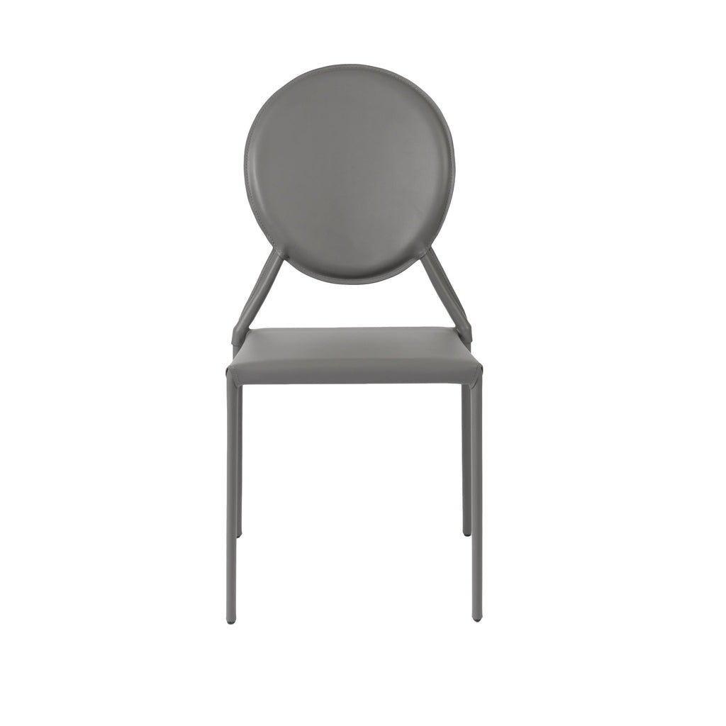 Isabella Stacking Side Chair - Grey,Set of 2