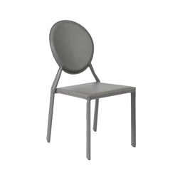 Isabella Stacking Side Chair - Grey,Set of 2
