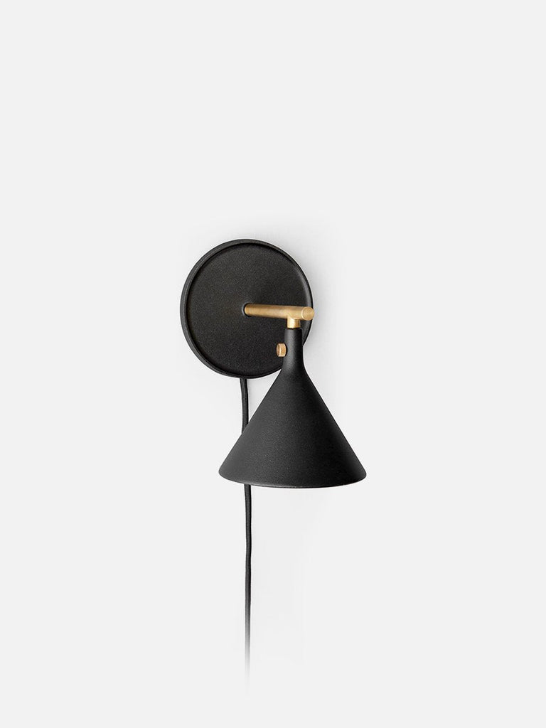 Cast Sconce Wall Lamp, Black