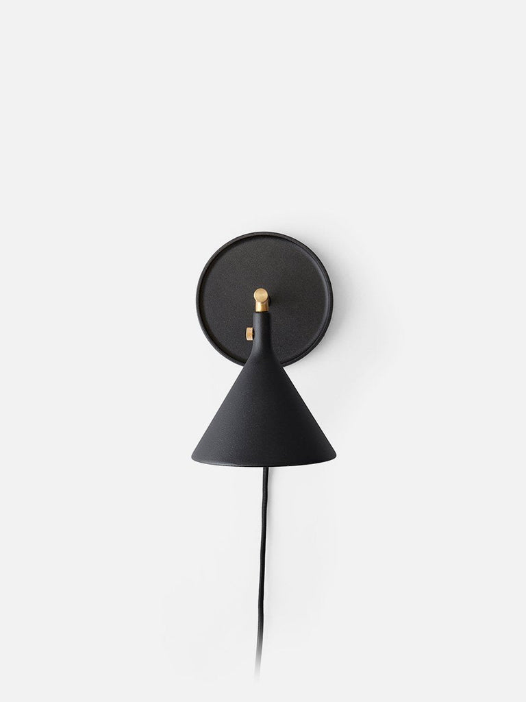 Cast Sconce Wall Lamp, Black