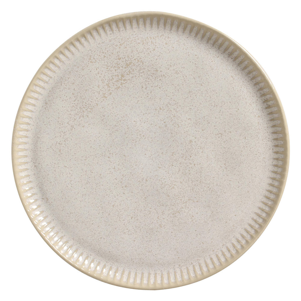 Latte Linhas Dinner Plates, Set of 6