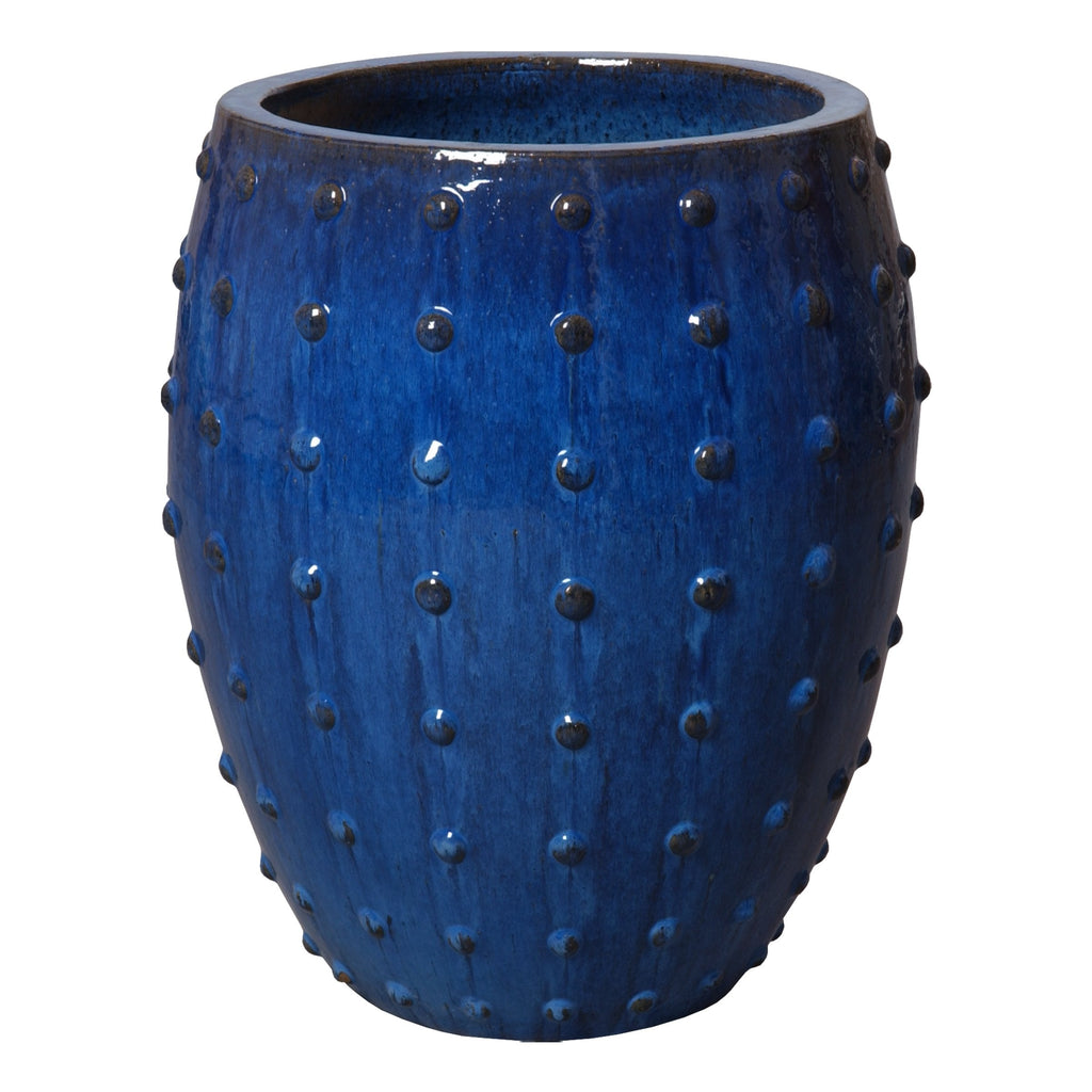 Round stud Pot, Large Blue 20x26"H