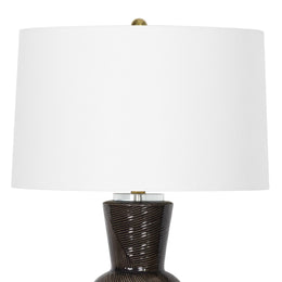 Hugo Ceramic Table Lamp (Black)