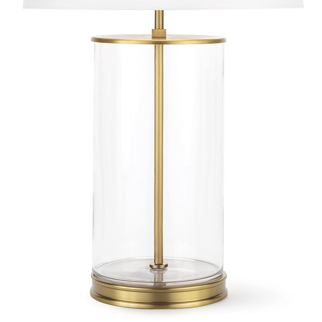 Magelian Glass Table Lamp - Natural Brass