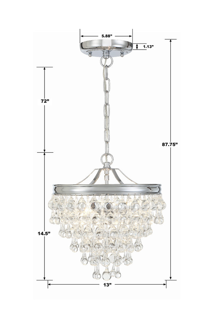 Calypso 3 Light Pendant