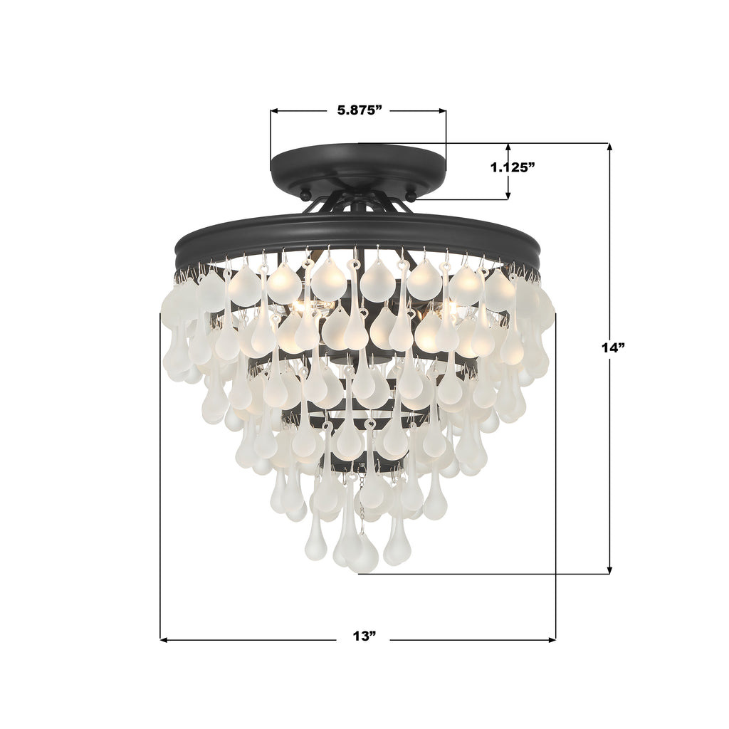 Calypso 3 Light Semi Flush