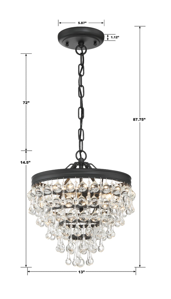 Calypso 3 Light Pendant