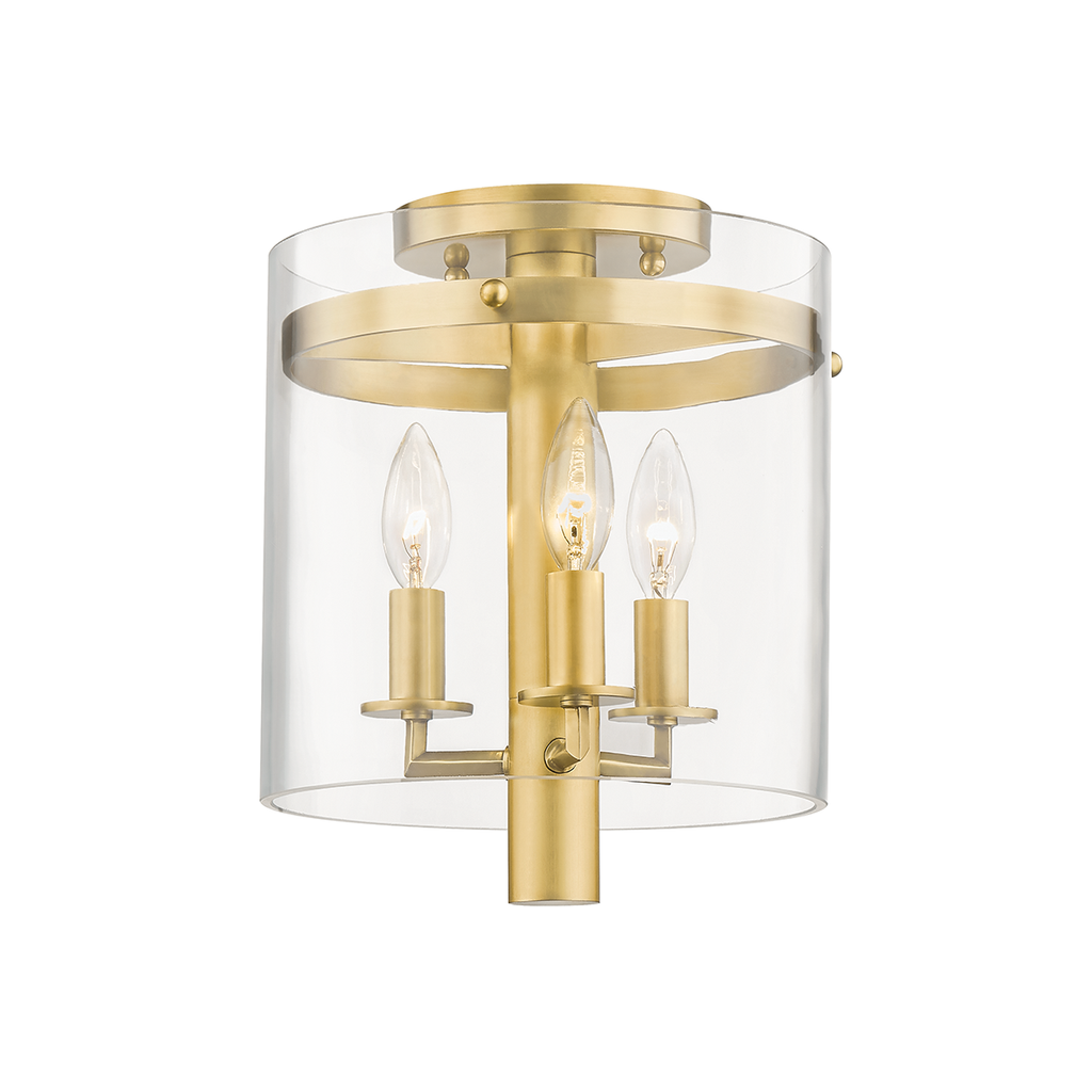 Baxter Flush Mount - Aged Brass