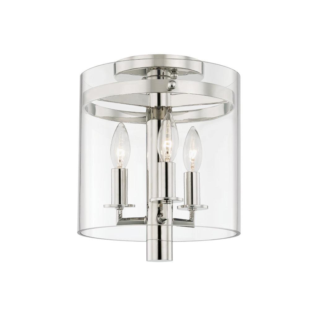 Baxter Flush Mount - Polished Nickel