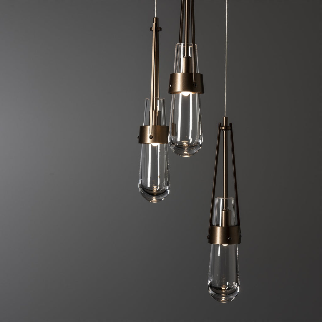 Link 5-Light Clear Glass Pendant