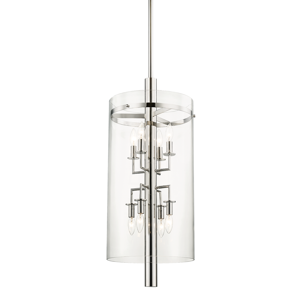 Baxter Pendant 34" - Polished Nickel