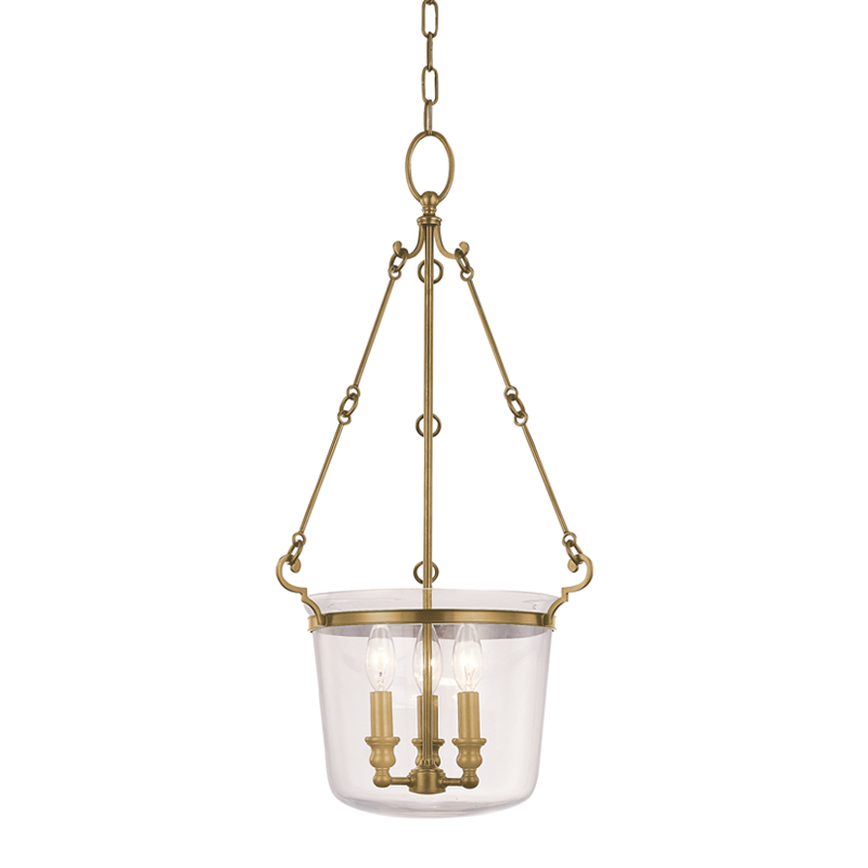 Quinton Pendant 28" - Aged Brass