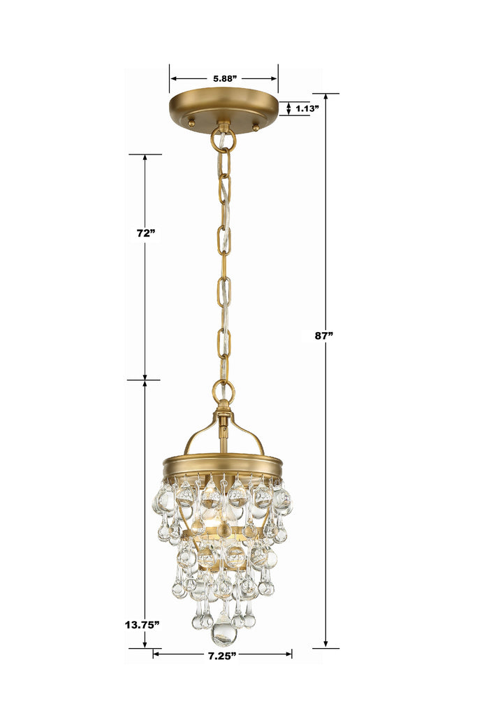 Calypso 1 Light Mini Pendant