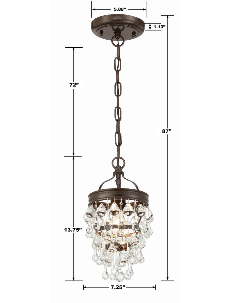 Calypso 1 Light Mini Pendant