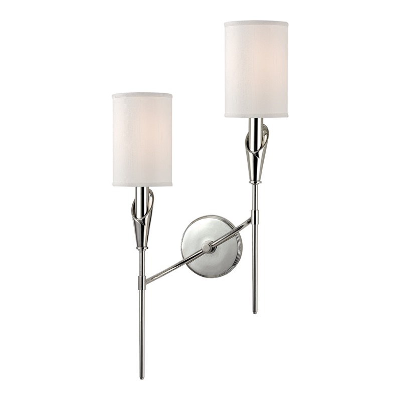 Tate Wall Sconce Left - Polished Nickel