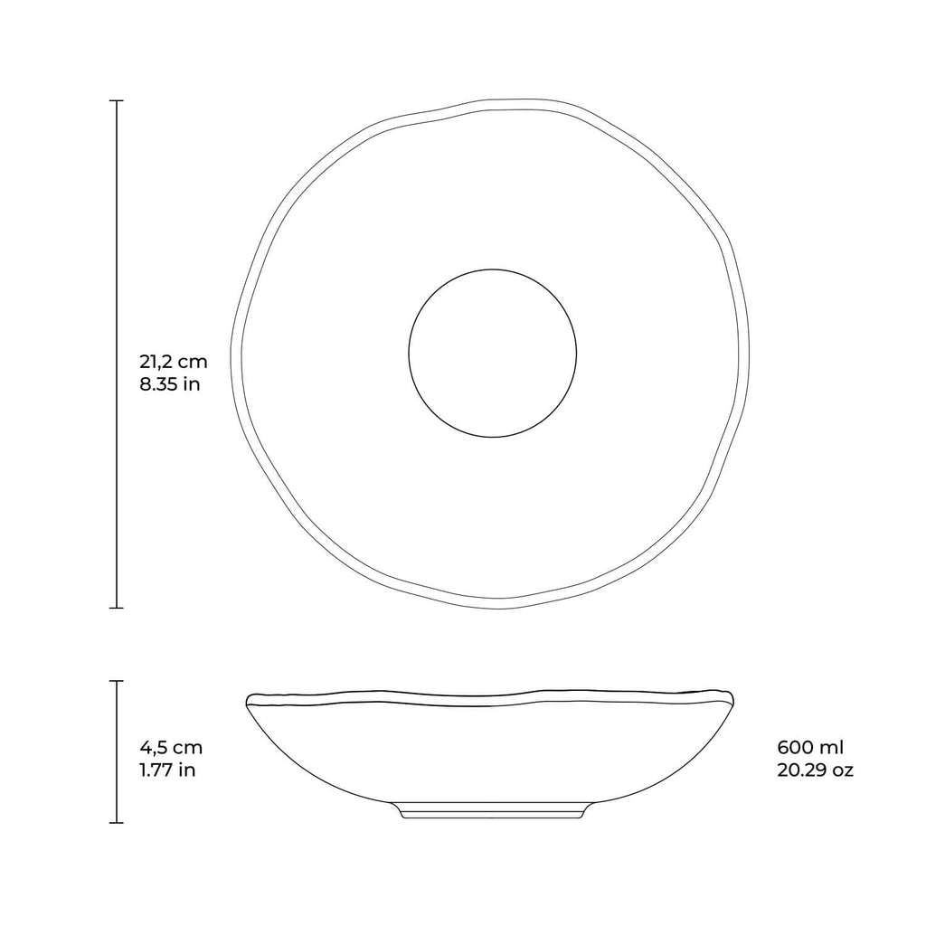 Chromium Salad Bowls, Set of 6 - (8.35")