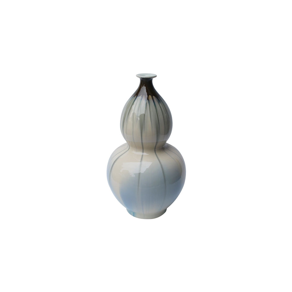 Reaction Glazed Gourd Vase