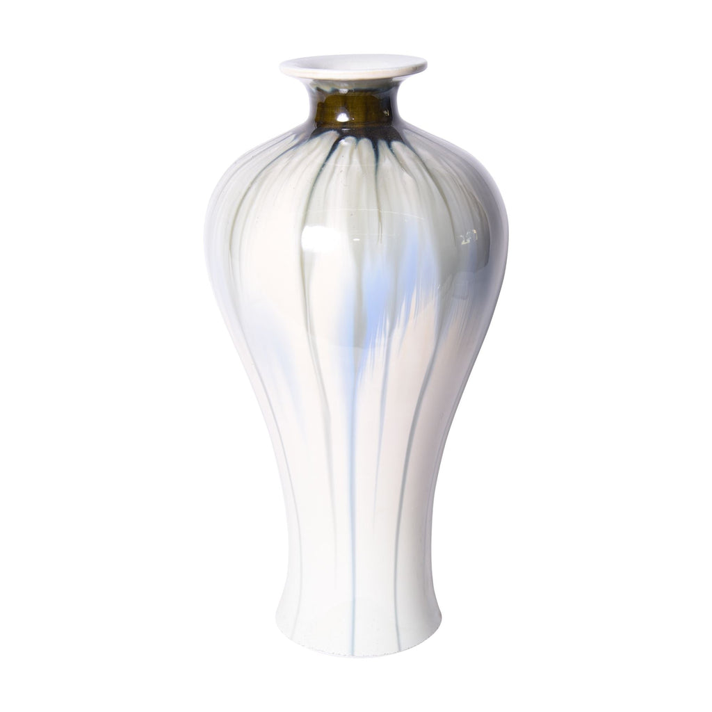 Reaction Glazed Porcelain Plum Vase