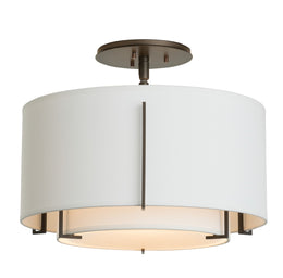 Exos Small Double Shade Semi-Flush