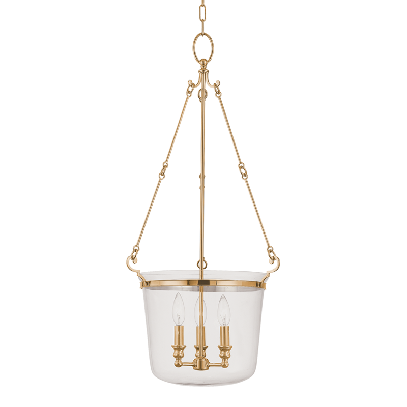 Quinton Pendant 33" - Aged Brass