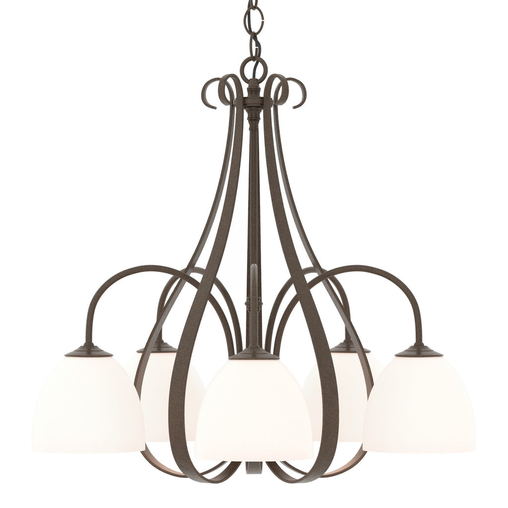 Sweeping Taper 5 Arm Chandelier