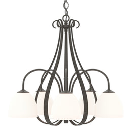 Sweeping Taper 5 Arm Chandelier