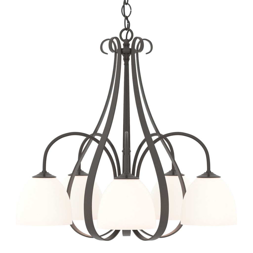 Sweeping Taper 5 Arm Chandelier