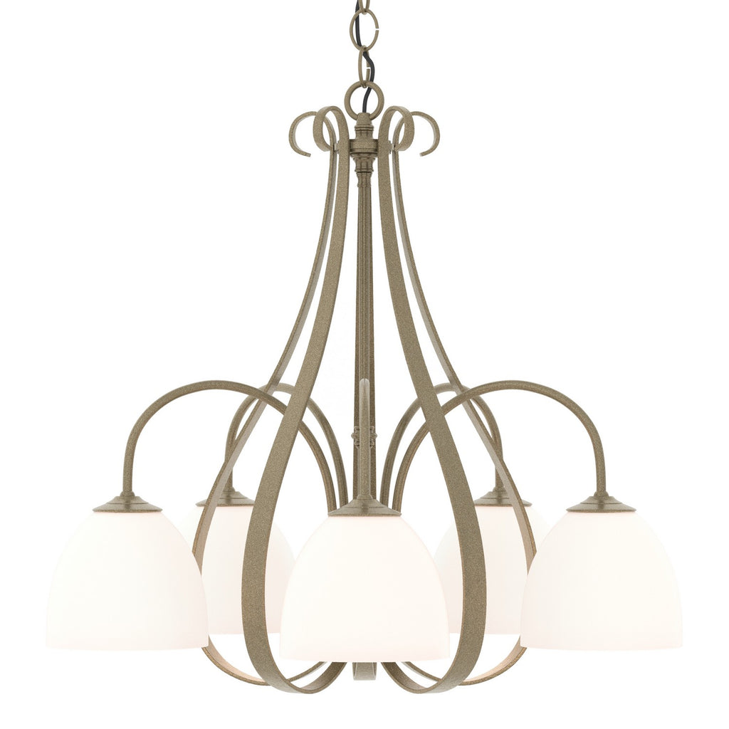 Sweeping Taper 5 Arm Chandelier