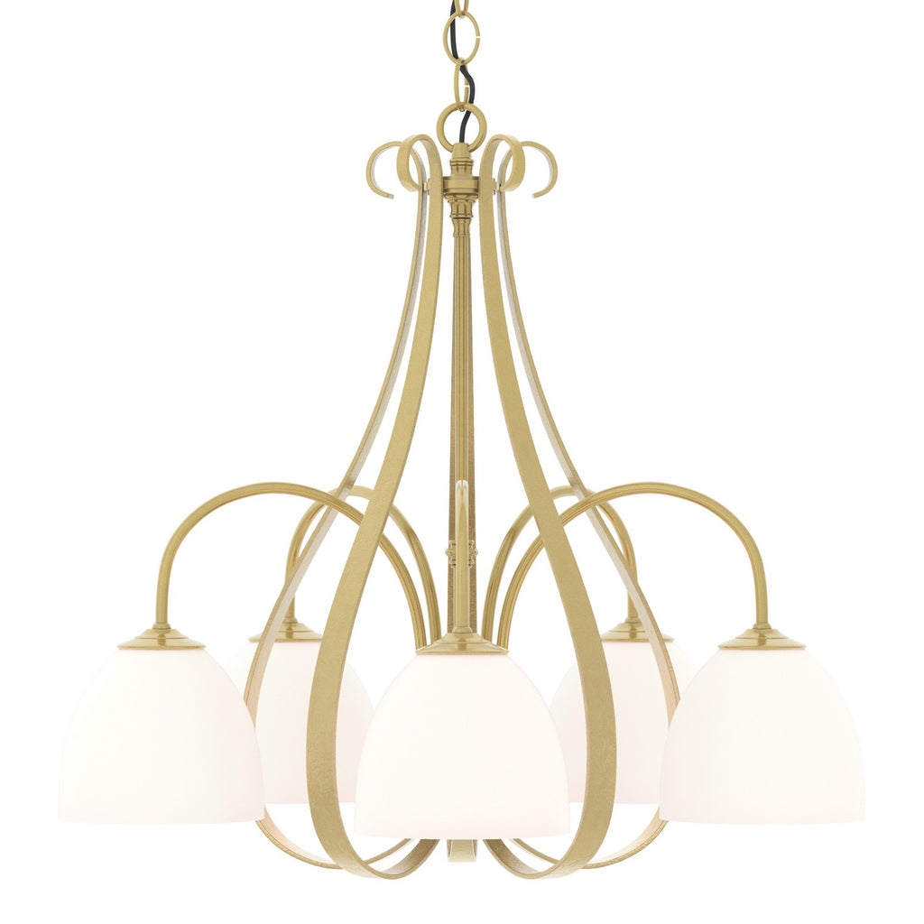 Sweeping Taper 5 Arm Chandelier