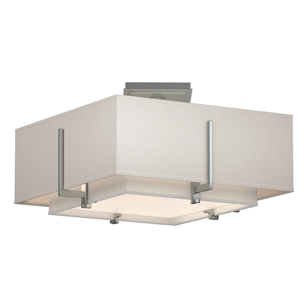 Exos Square Small Double Shade Semi-Flush