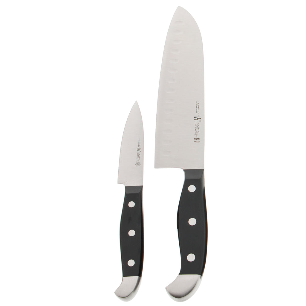 2-Piece Asian Knife Set (7" Santoku & 3" Paring) Statement